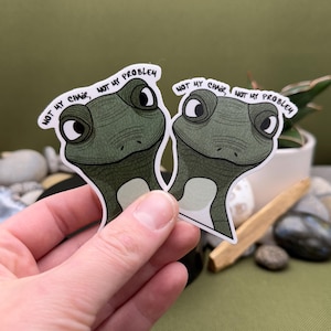 Not My Chair Reptile Sticker, 2000s Nostalgia, Weatherproof Vinyl