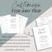 Travel Itinerary Planner Printable Minimalistic Travel Planner ...