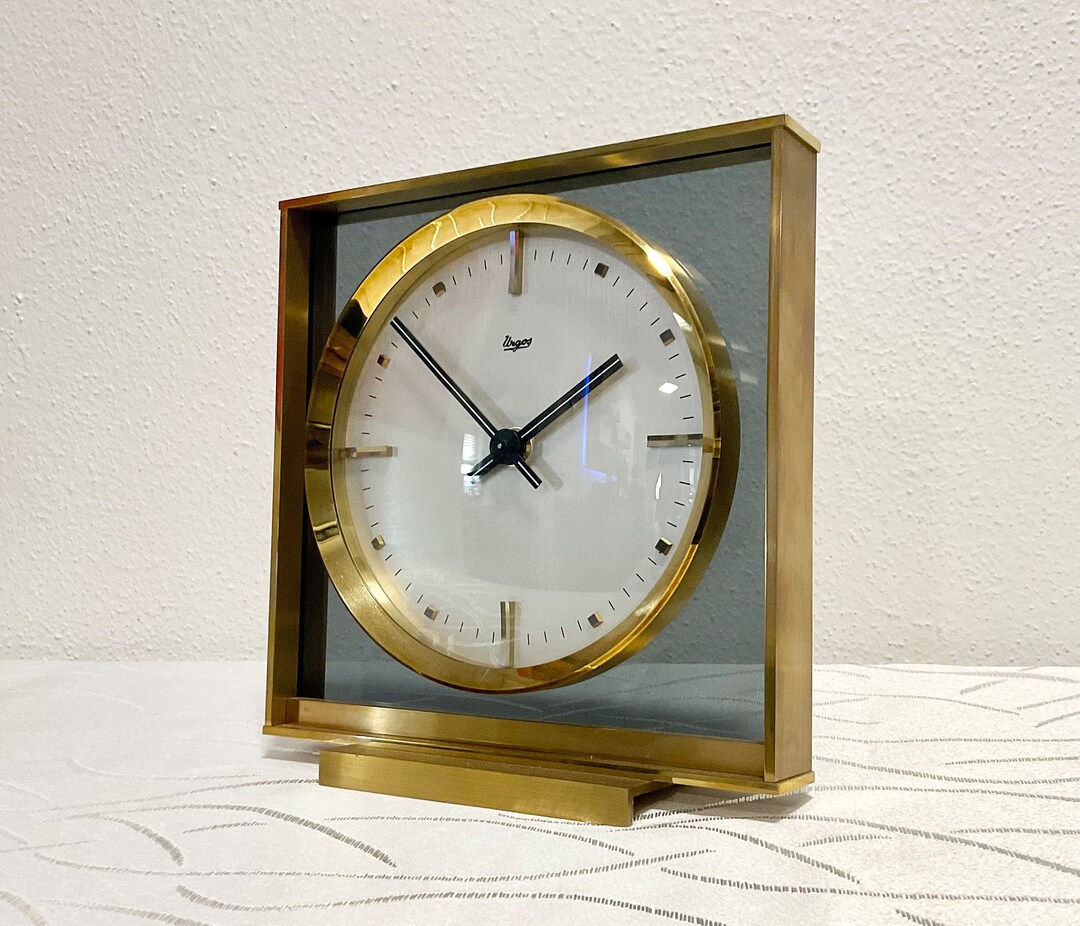 Functional Urgos Mid Century Desk Clock 1970s Etsy
