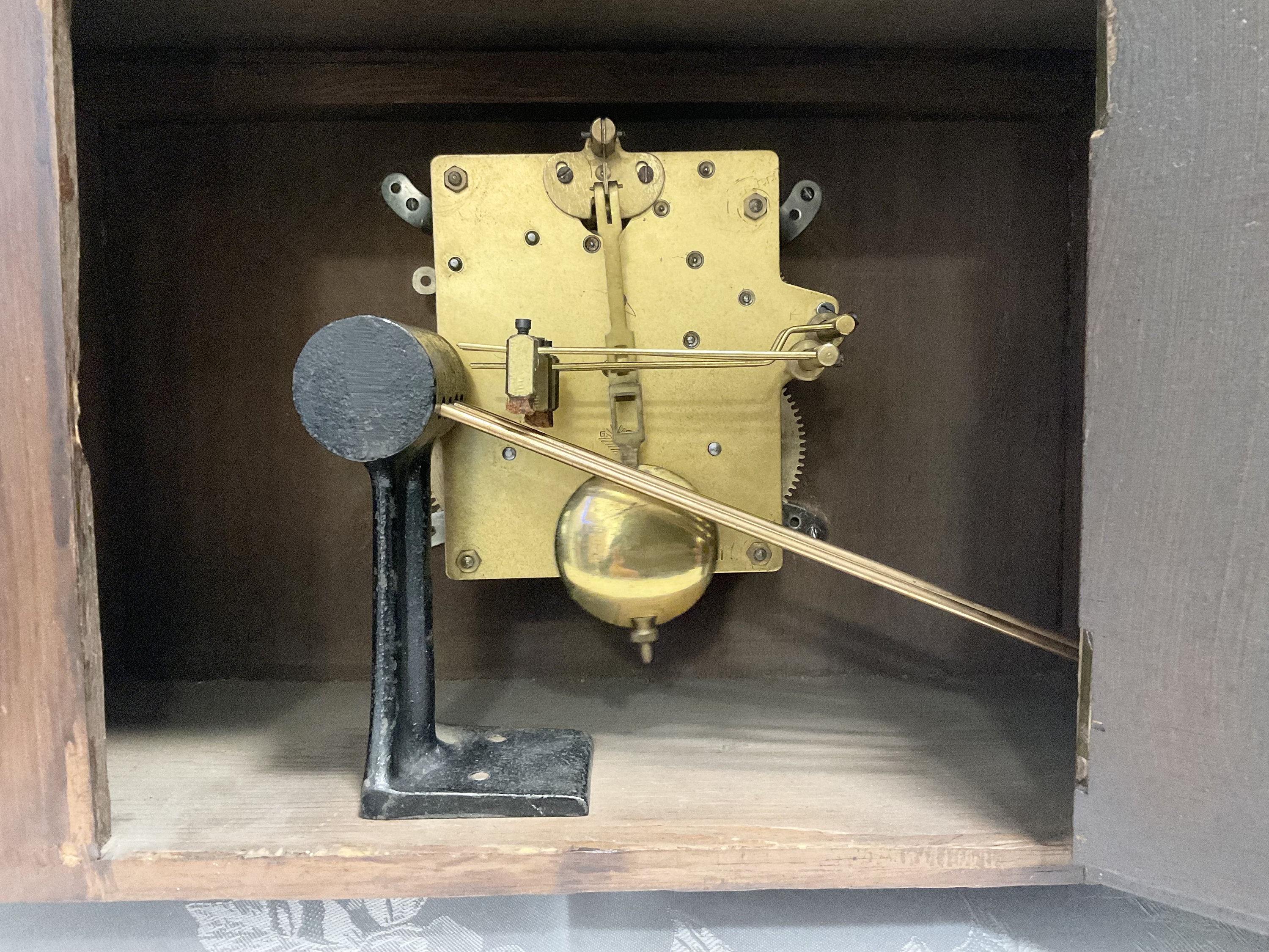 Art Deco Mechanical Chimney Clock With Chimes 1930 Working Etsy