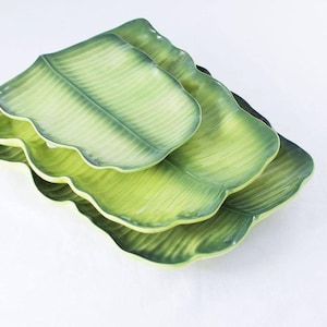 Banana Leaf Dish Plate Bowl Food organize platter