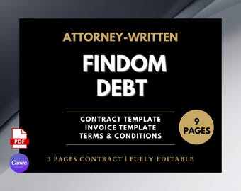 Acuerdo de Deuda Findom, Descarga Editable por Abogado, Dominación Financiera, Propiedad y Control Tributario, Consentimiento Findom