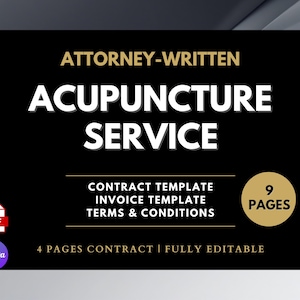 Acupuncture Consultation Form, Editable Acupuncture Intake Form, Acupuncture Consent Form, Health Waiver Forms, CANVA Template