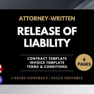 General Release of Liability Template, All Purpose Liability Waiver, waiver and release of liability, Indemnification, Assumption of Risk