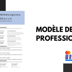 CV en francés, plantilla de CV en Word, documentos de Google, documentos en PDF, c moderna, carta de presentación, archivos adjuntos, portada,