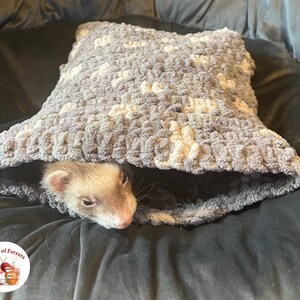 Snuggle Sack | Ferret Bed | Sleep Sack | Ferrets | Critters | Handmade | Crochet