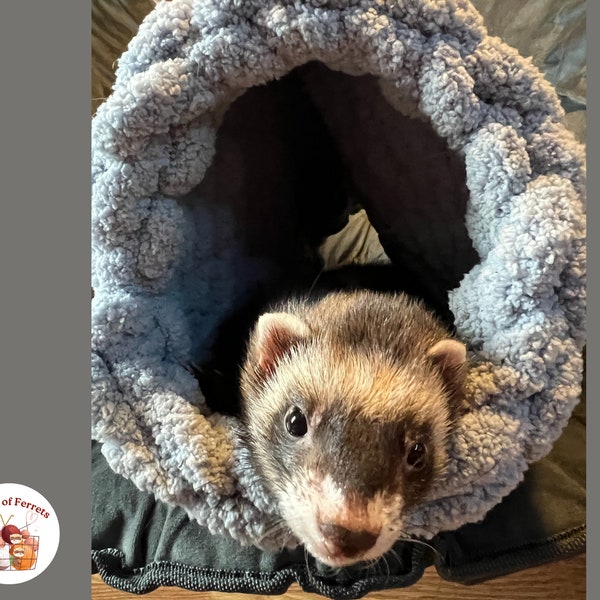 Cuddle Tunnel | Ferret Bed | Play Tunnel | Ferrets | Critters | Handmade | Crochet