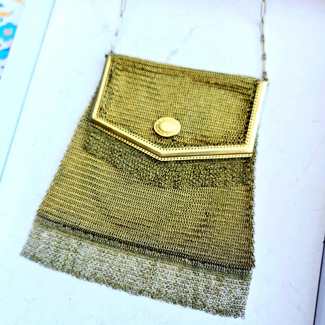 Whiting and Davis 1920s Rare Mesh Bag Purse Antique Original Flapper ...