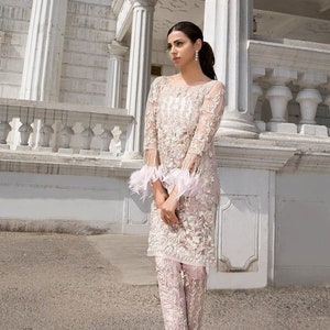 Made to Order Pakistani Wedding Dress Indian Wedding Party Wear Embroidered  Collection Pakistani Dress Shalwar Kameez Suit Eid Style USA 