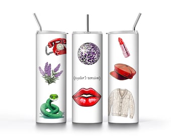 Taylor's Version Tumbler Wrap - Alta risoluzione per ridimensionare qualsiasi bicchiere