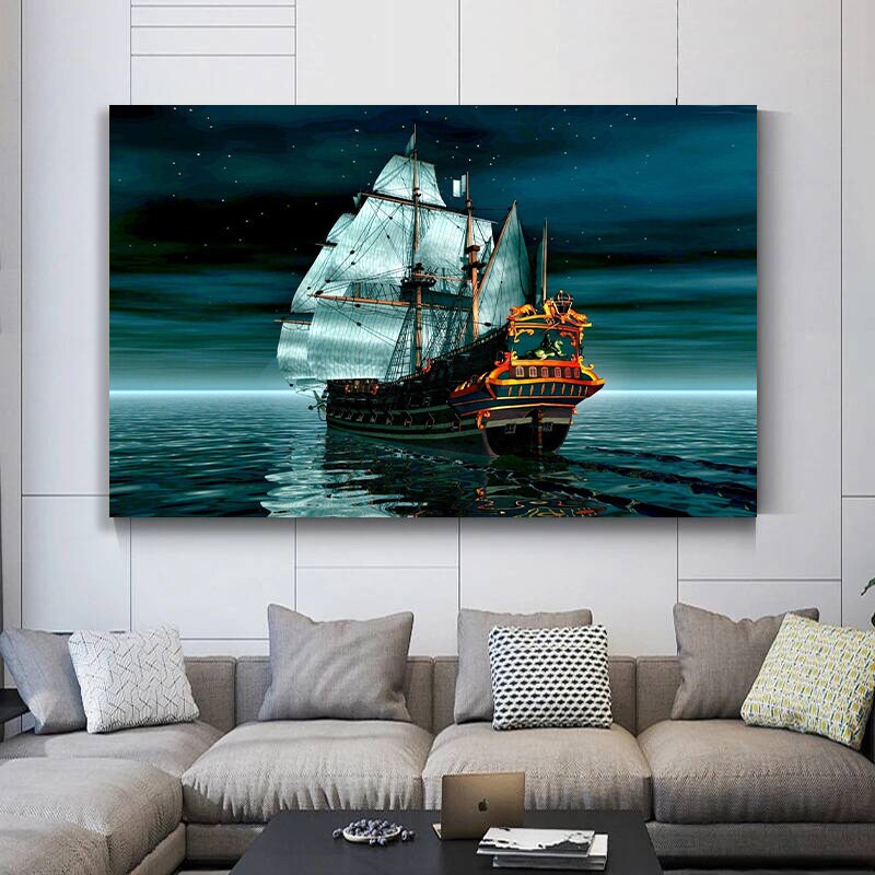 Sailing Ship Wall Art Ship Canvas Print Ship Canvas Wall Etsy