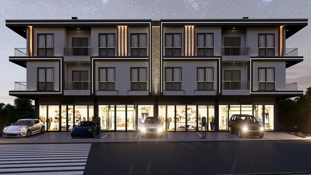 Modern Apartment Building Plan 3 story 24 Units PDF Autocad Etsy