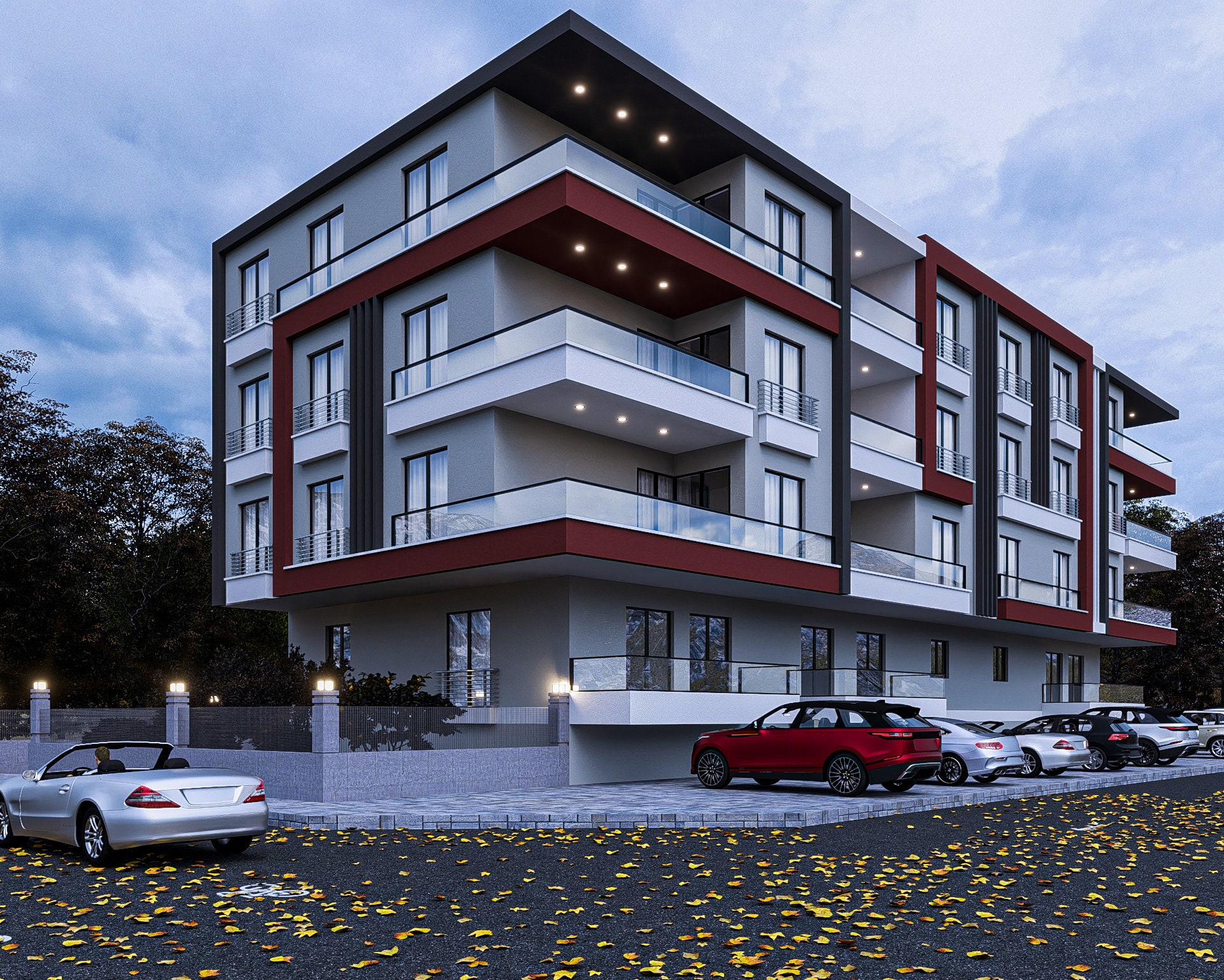 Modern Apartment Building Plan, 12 Units (PDF File) - Etsy
