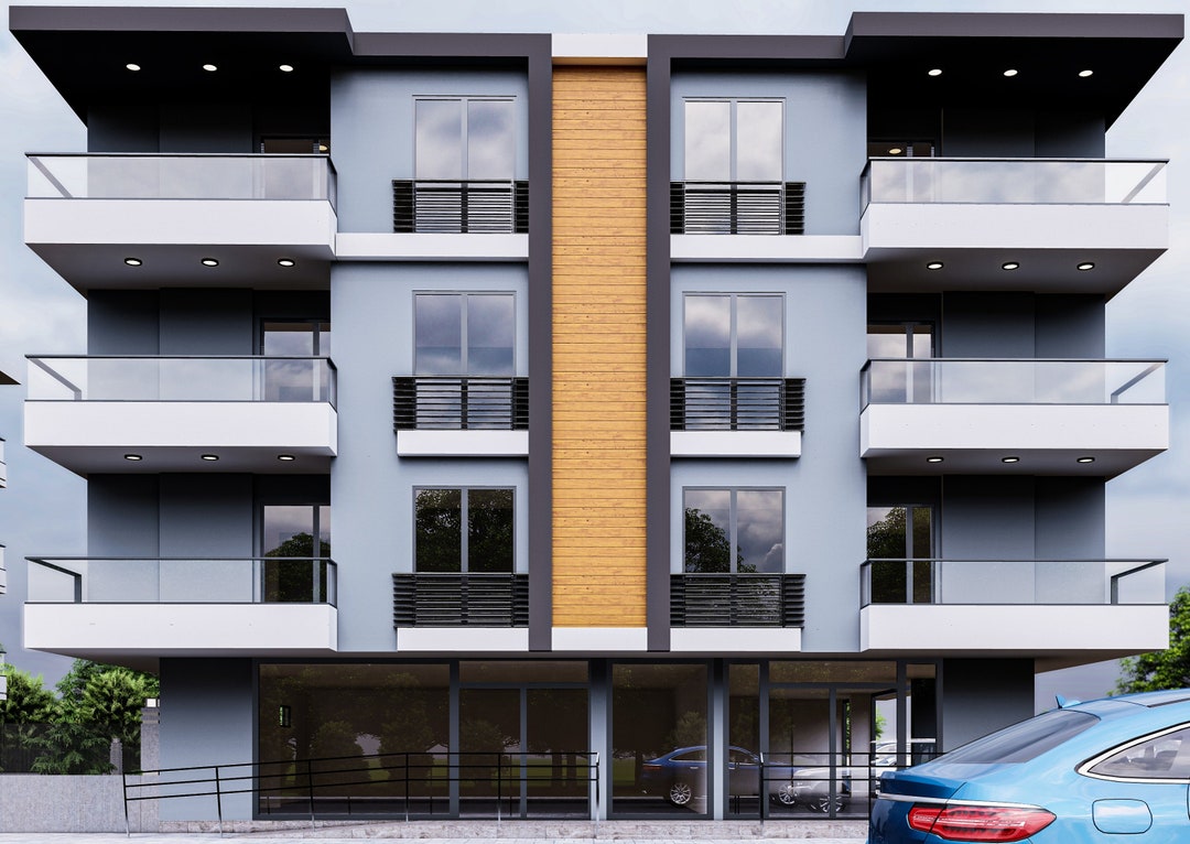 Beautiful view of Urban Modern 3 Story Penthouse Apartment Layout