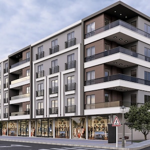 Apartment Floor Plan,Modern House Plan, 3bed 3 bath apartments,Architectural project