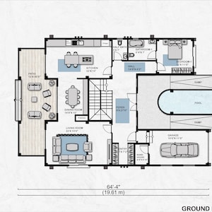 House Floor Plans,4 Bedroom 4.5 Bathroom House Plan,two Story House