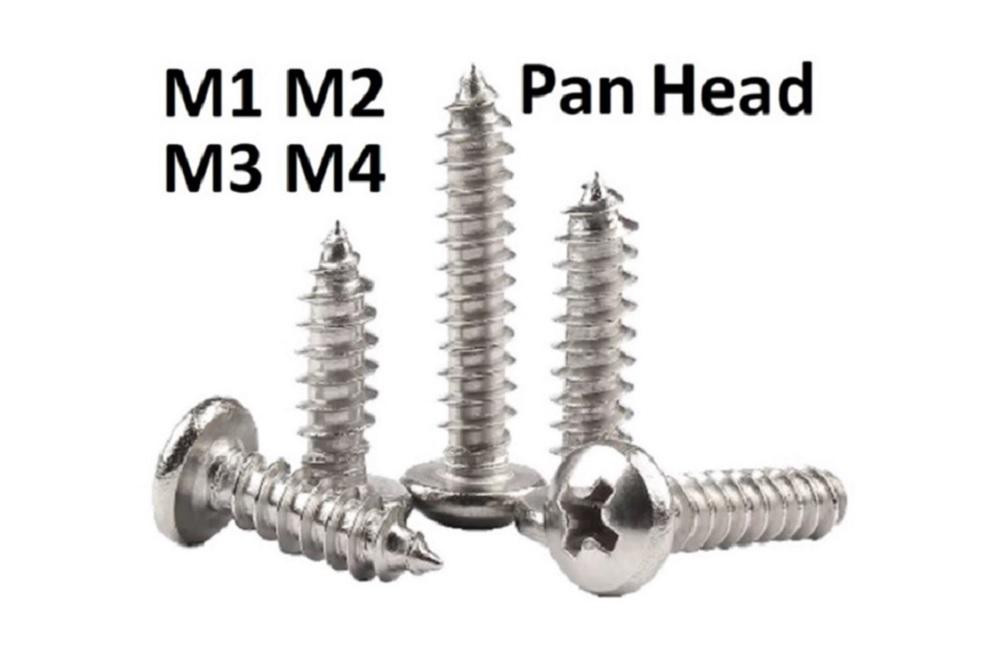 Tiny Screws For Electronics Tiny Phillips Pan Head Machine Screws - M1, M1.2, M1.4, M1.6, M2 Sizes In 304 Stainless Steel 304 Stainless Pan Head Screws - Foto 5