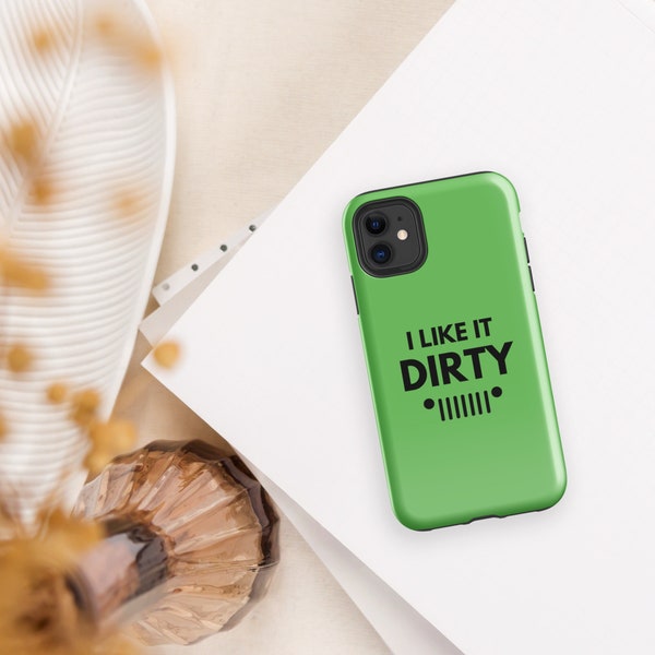 Me gusta Dirty Tough Case para iPhone® / Outdoor Enthusiast Case / iPhone 11 12 13 14 15 Mini, Regular, Max, Pro Opciones