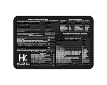 Windows Excel snabbtangenter musmatta