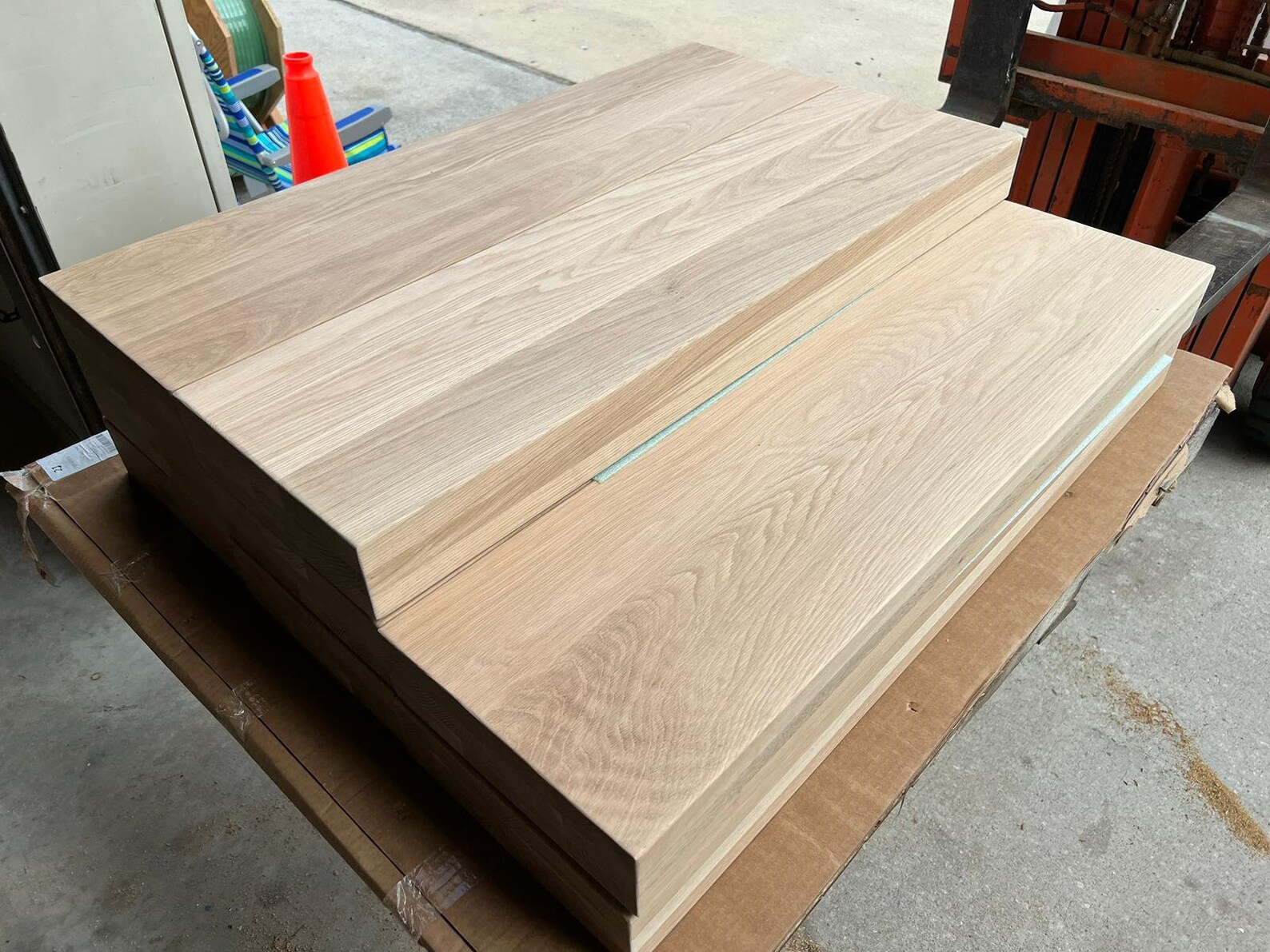 2.5x12x54 Floating White Oak Treads - Etsy