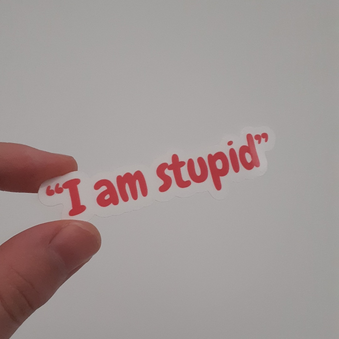 I Am Stupid Charles Leclerc F1 Sticker Ferrari Funny Meme Formula 1 One Cute Baku Azerbaijan GP