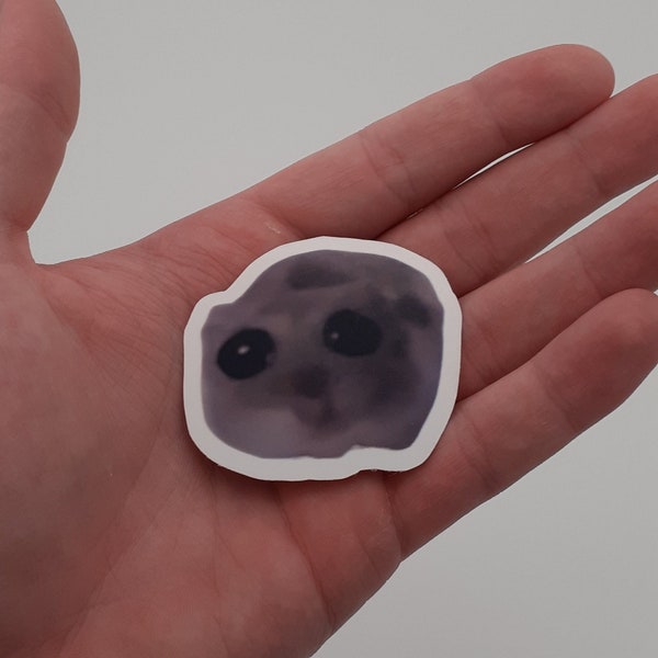 Trauriger Hamster Meme Sticker süßes lustiges geschenk trend Tiktok Im just a girl Ausgeschnitten Vinyl