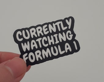 Currently watching F1 sticker busy watching formula 1 matching cute funny sticker laptop water bottle formula one