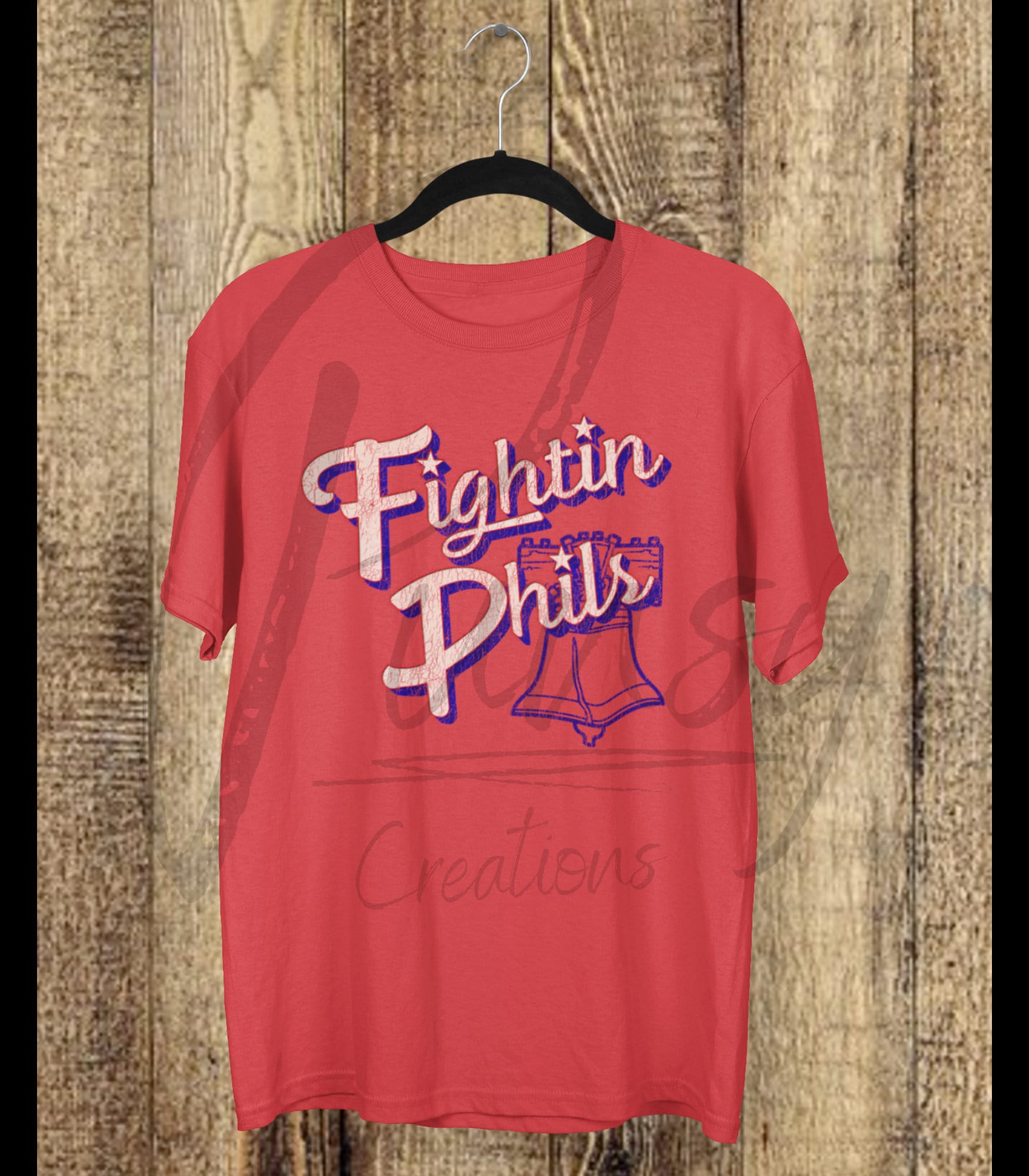 Kids Fightin Phils T-shirt Retro Vintage Style 