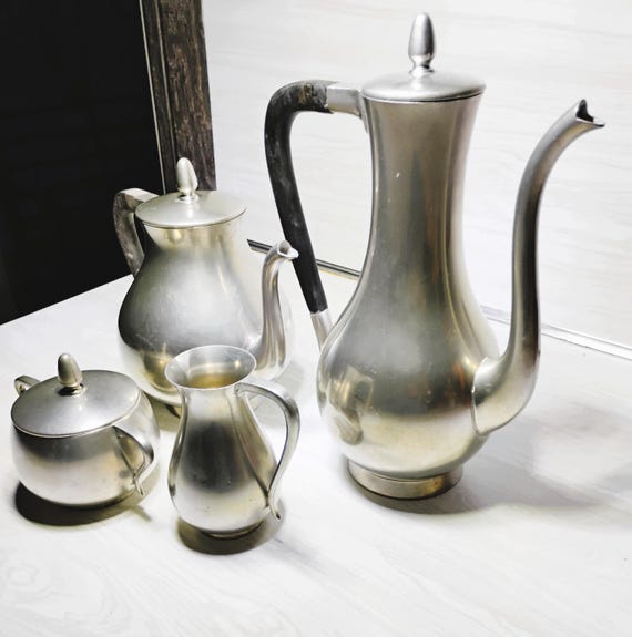 Vintage Pewter Tea-coffee Set: Royal Holland Daalderop Pewter - Etsy