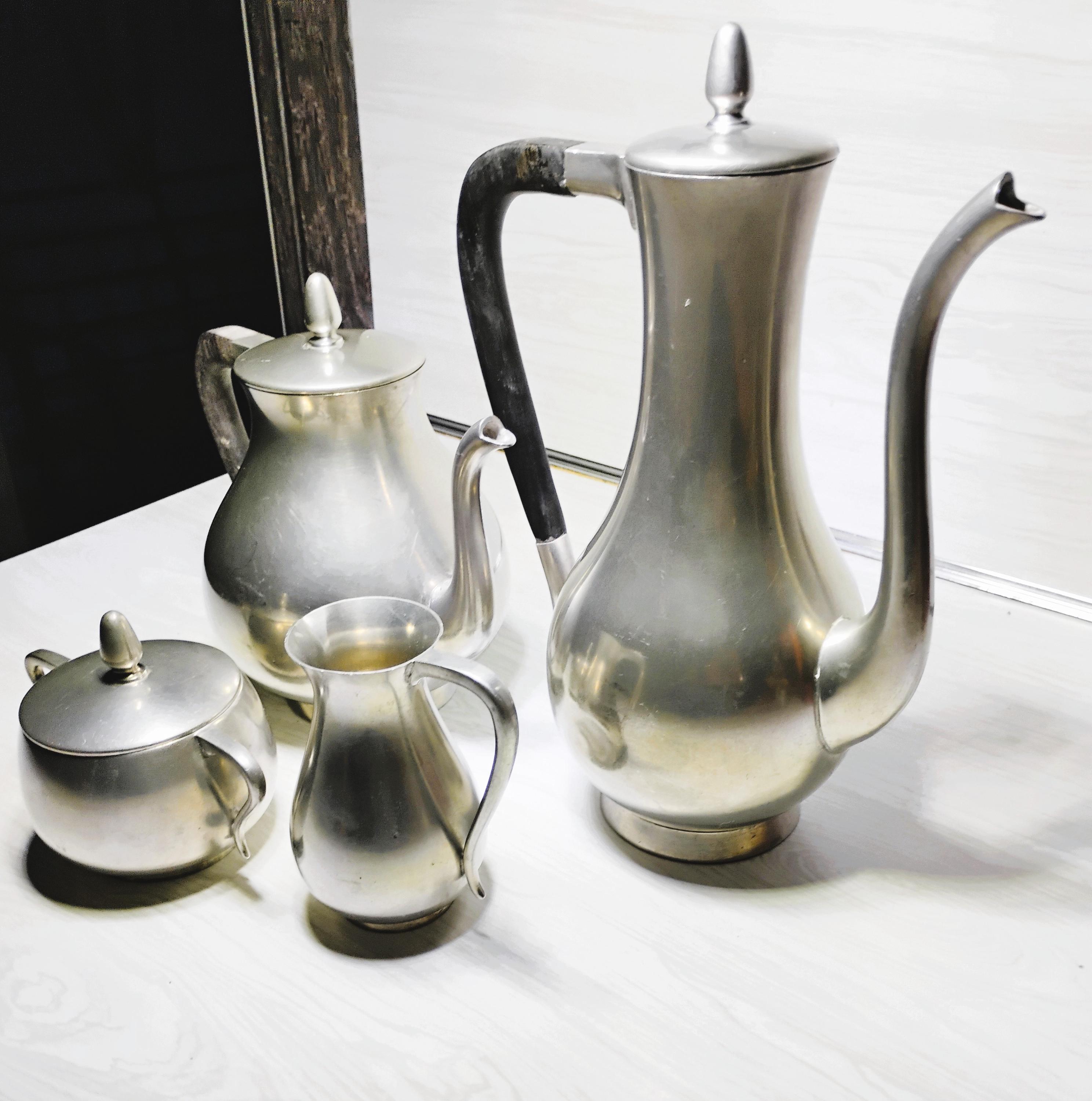 Vintage Pewter Tea-coffee Set: Royal Holland Daalderop Pewter - Etsy