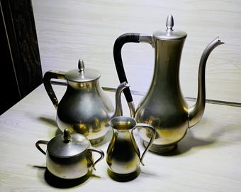 Vintage Pewter Tea-coffee Set: Royal Holland Daalderop Pewter - Etsy