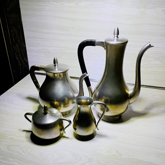 Vintage Pewter Tea-coffee Set: Royal Holland Daalderop Pewter - Etsy