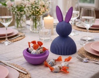 Dekorativer Osterhase Modern und Minimalistisch in verschiedene Farbe  Tisch Dekoration zu Ostern Geschenk zum Öffnen und befüllen