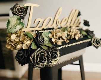 Exhibición de velas para dulces dieciséis