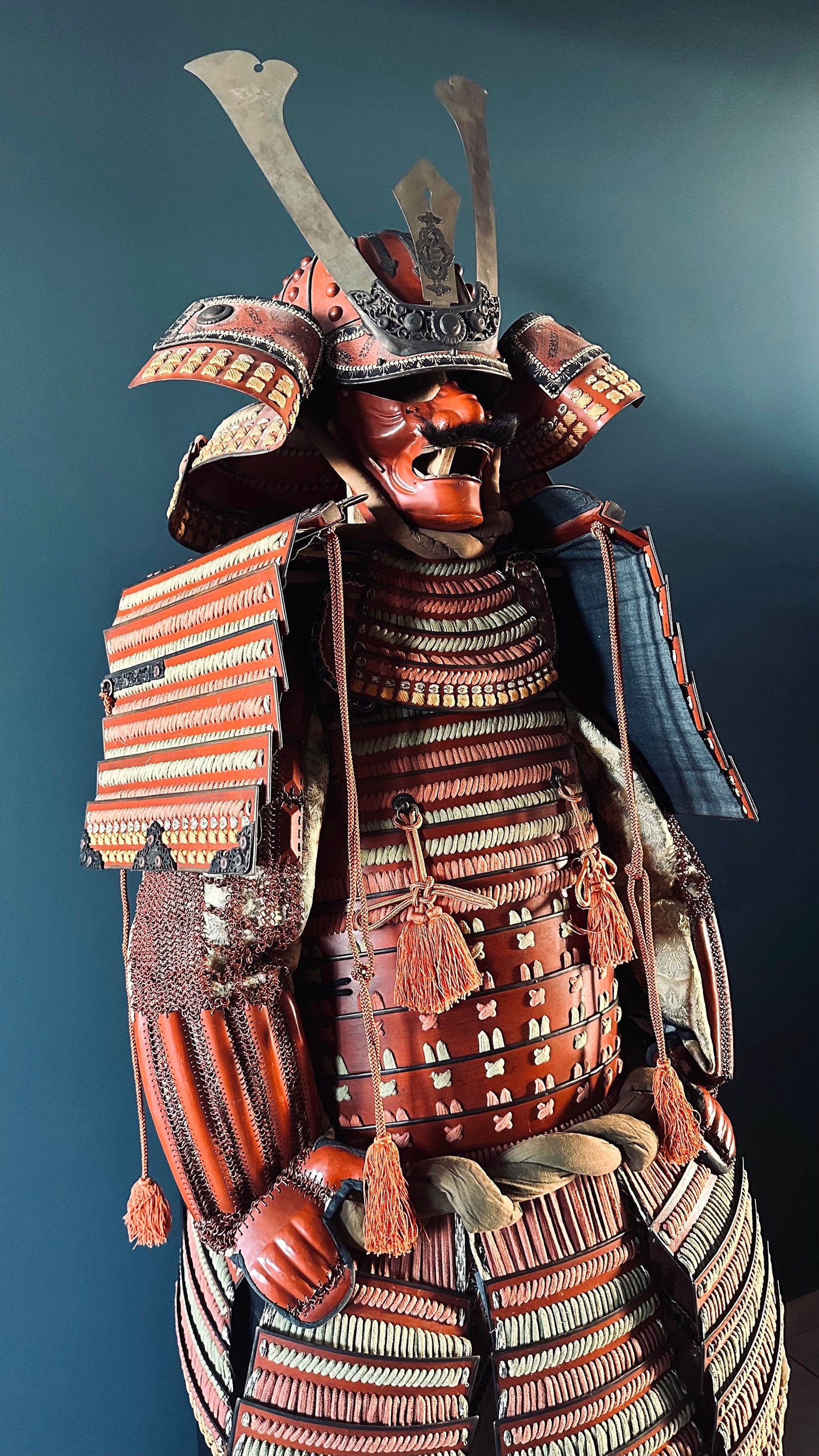 Genuine Japanese Red Samurai Armor Antique Rarity Etsy