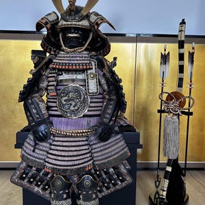 Complete set of authentic Japanese samurai youth armor vintage antique 70&#39;s