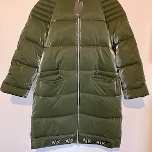 Armani Exchange vintage CABIN long down jaket military green L