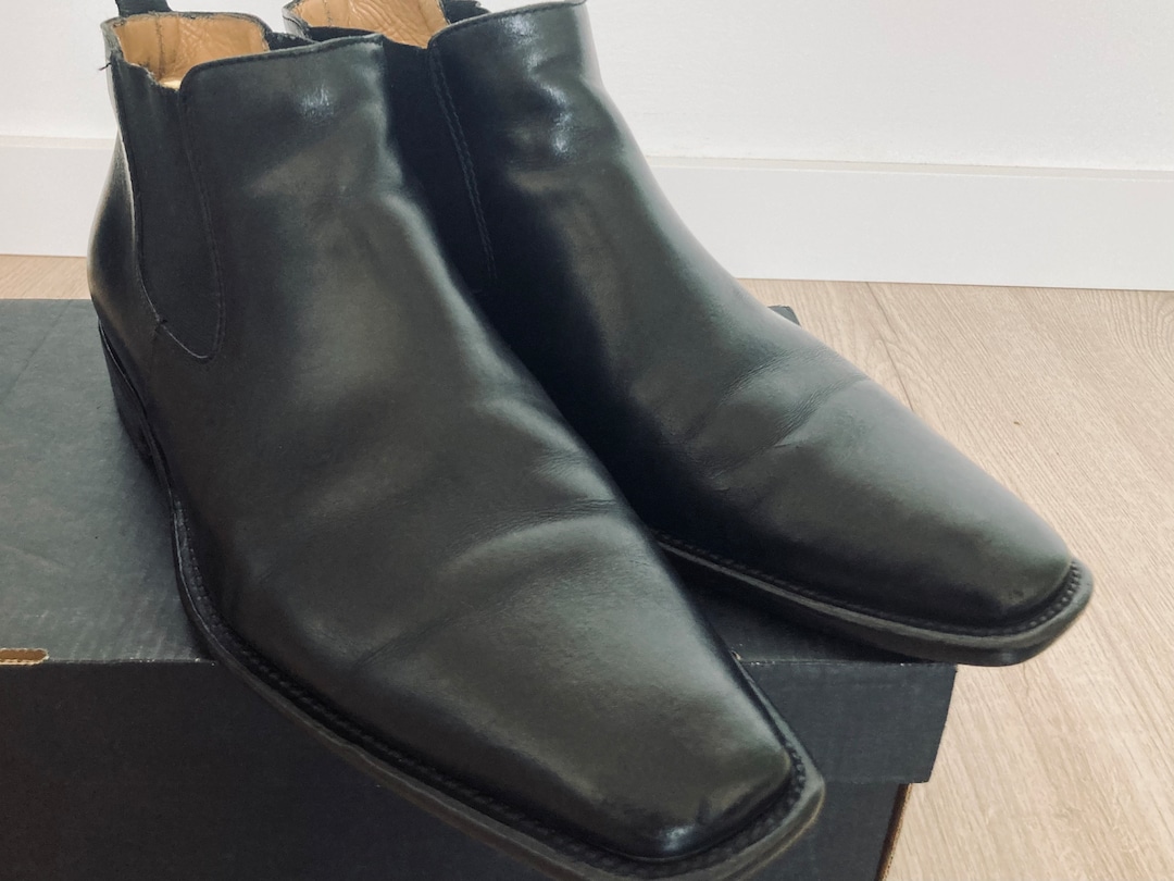 Barneys New York With Vero Cuoio Leather Boots Black 40 2/1 - Etsy