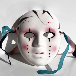 Vintage Carnival Mask, Wall Art, Mardi Gras, Hand Painted, Decorative Face Mask, Wall Decor, Home Decor, Souvenir Gift For Her, Unique Mask