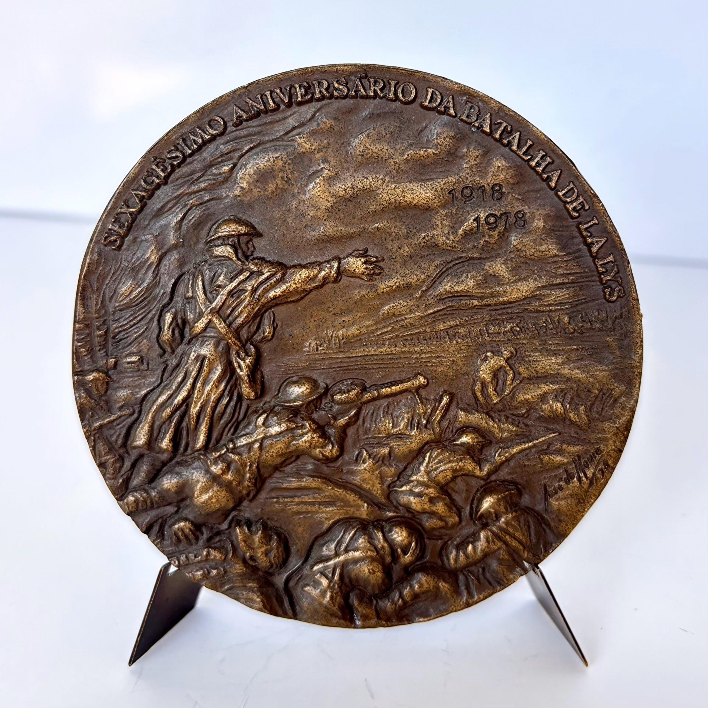 Médaille En Bronze Numérotée 235 - Congrès EUHOFA Portugal 1991, Fabriquée Par Bravarte, Non Circulée