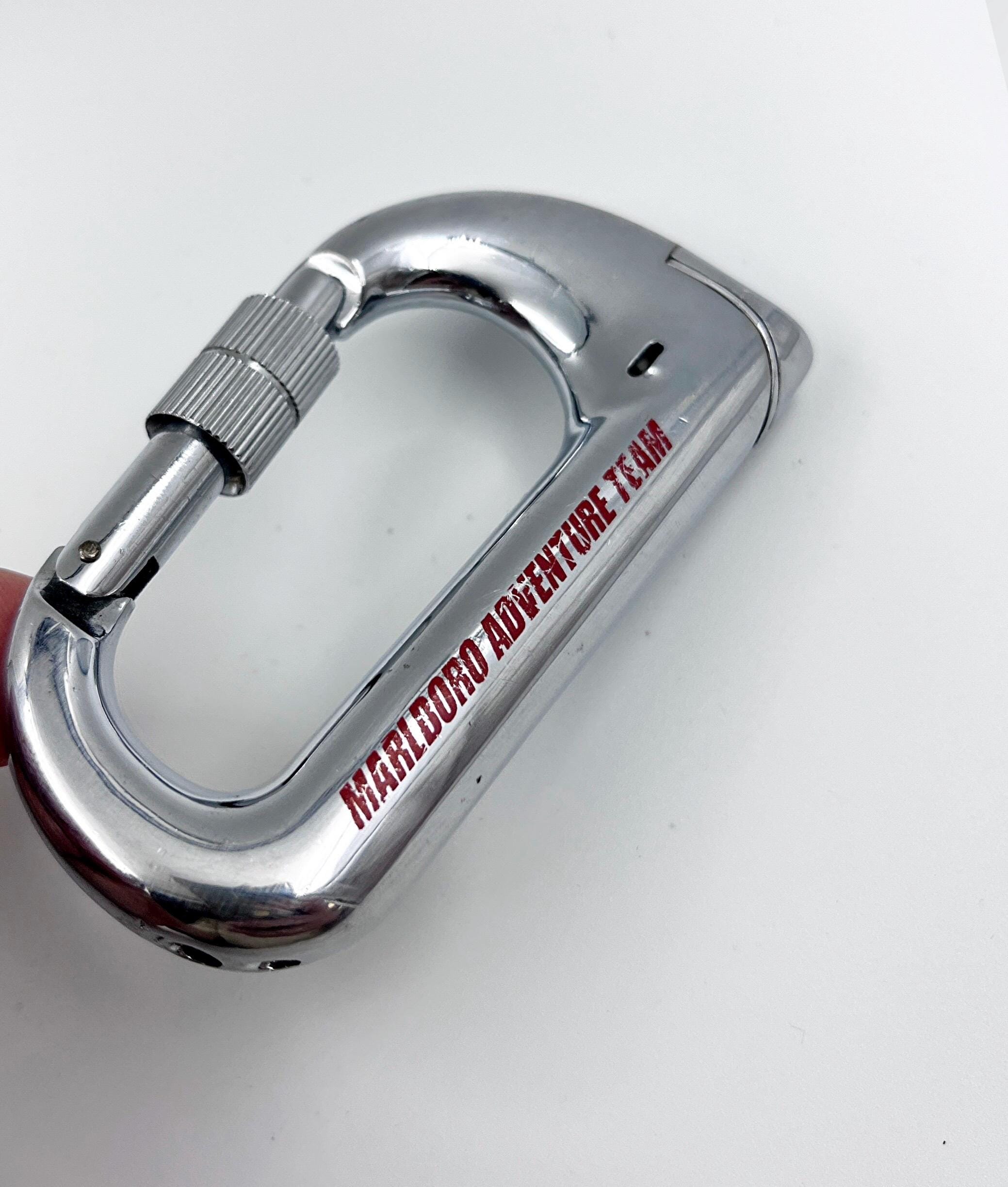 Marlboro Adventure Team Gas Lighter, 1990s USA, Carabiner Shape