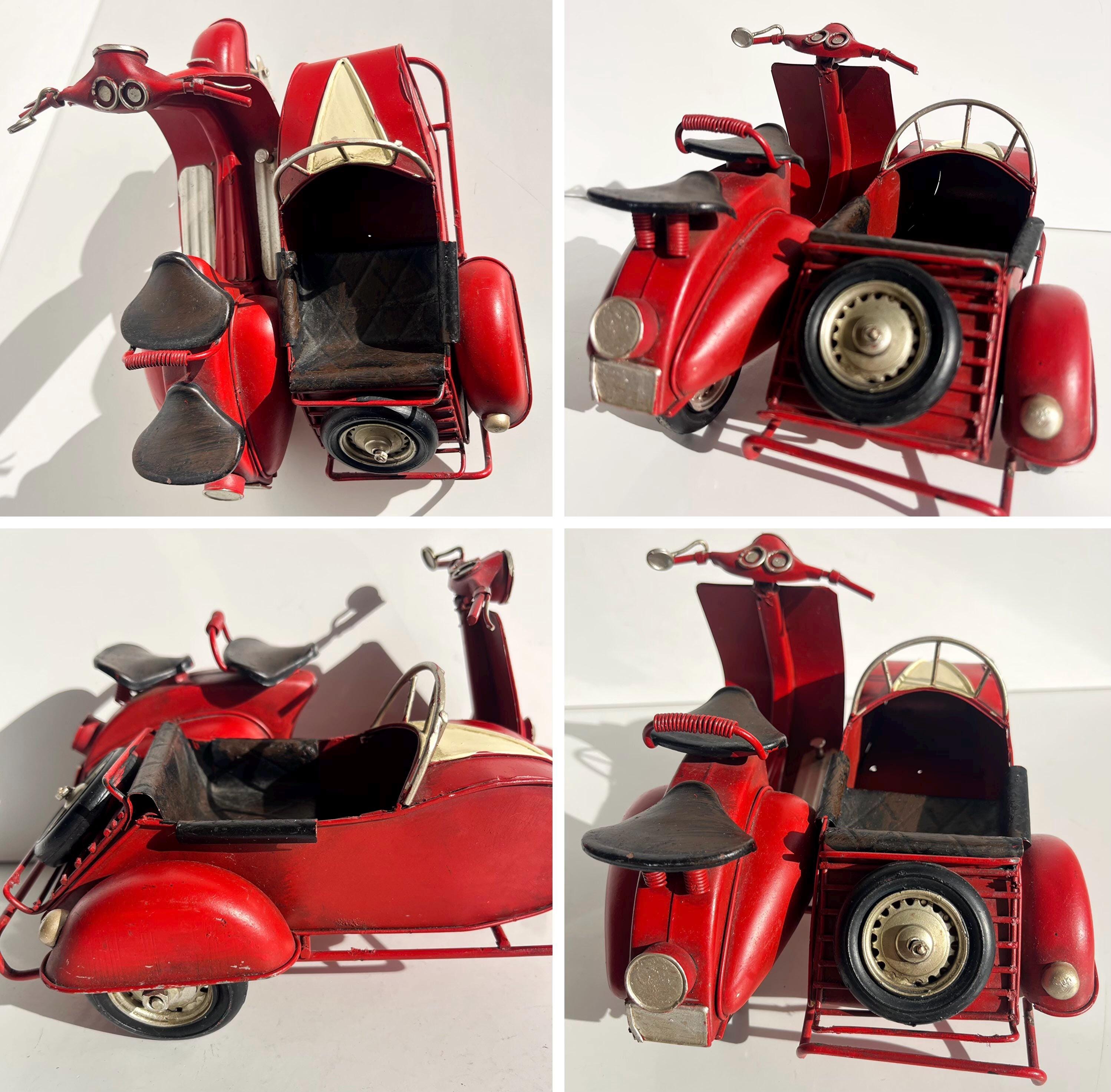 Retro Vespa Scooter Iron Model – Handmade Collectible Decor For Home, Office, Or Gift