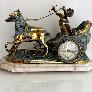 Bronze Mantel Clock, Vintage French Timepiece, Victorian Style, Chiming Pendulum, Antique Home Decor