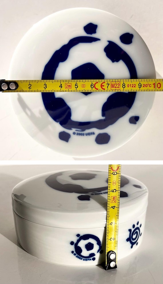 Rare Collectible Porcelain Portuguese Box UEFA Euro 2004 Vista