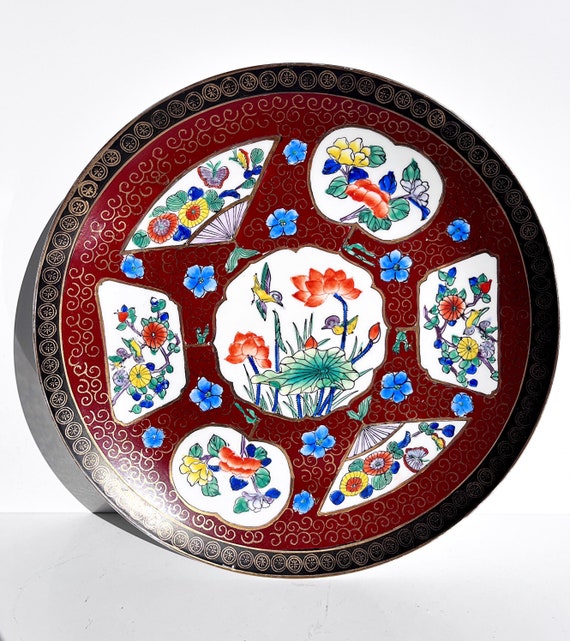 Gold Imari 手描き皿 花と鳥の模様 ブランド公式オンラインショップ