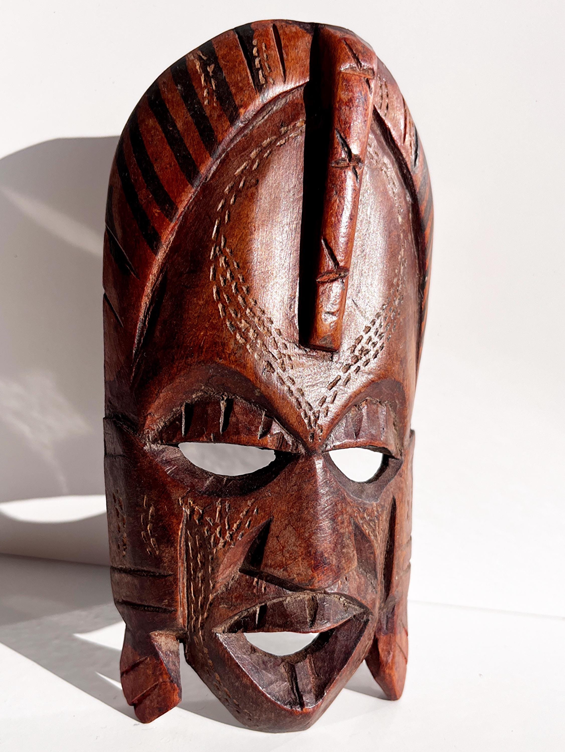 マサイ族のマスクセット、ヴィンテージアフリカンマスク。伝統的な