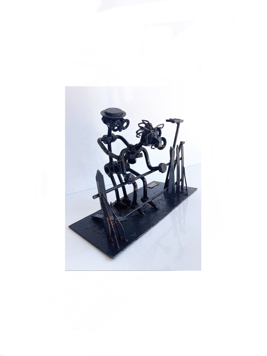 Sculpture Métal Hinz & kunst Couple sur un Banc (D'occasion) à