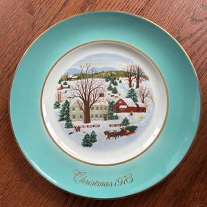 Avon Christmas Plates 1973-1999