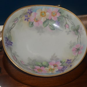 Vintage Painted Bowl Signed E. Caldwell