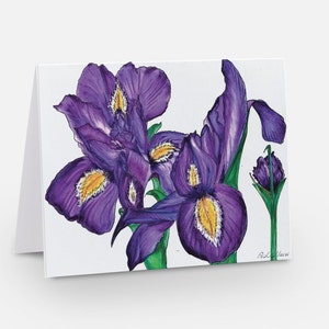 Oryginalne karty artystyczne - projekt "Iris" 10 kart/kopert